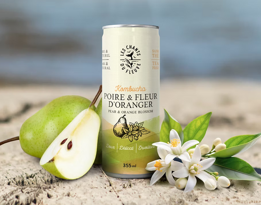 Kombucha Poire et fleur d'oranger par Les Chants du Fleuve