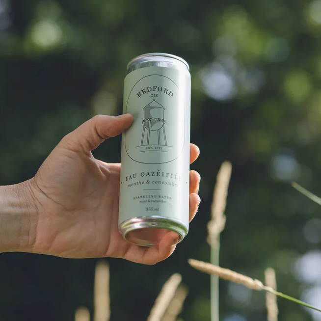 Concombre et menthe - eau pétillante par Bedford & Cie