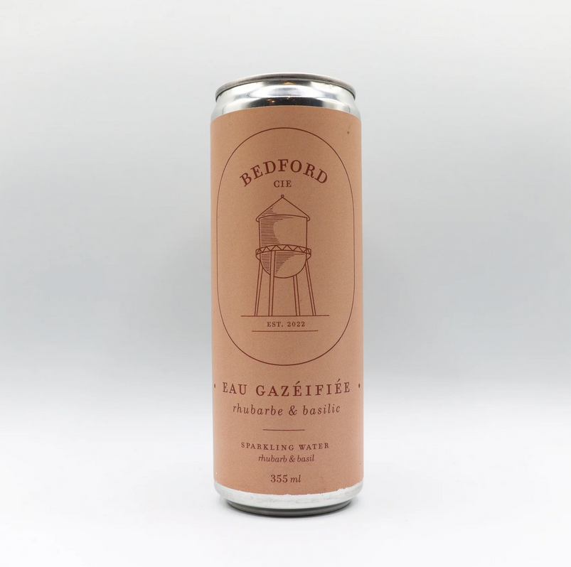 Rhubarbe et basilic - eau pétillante par Bedford & Cie
