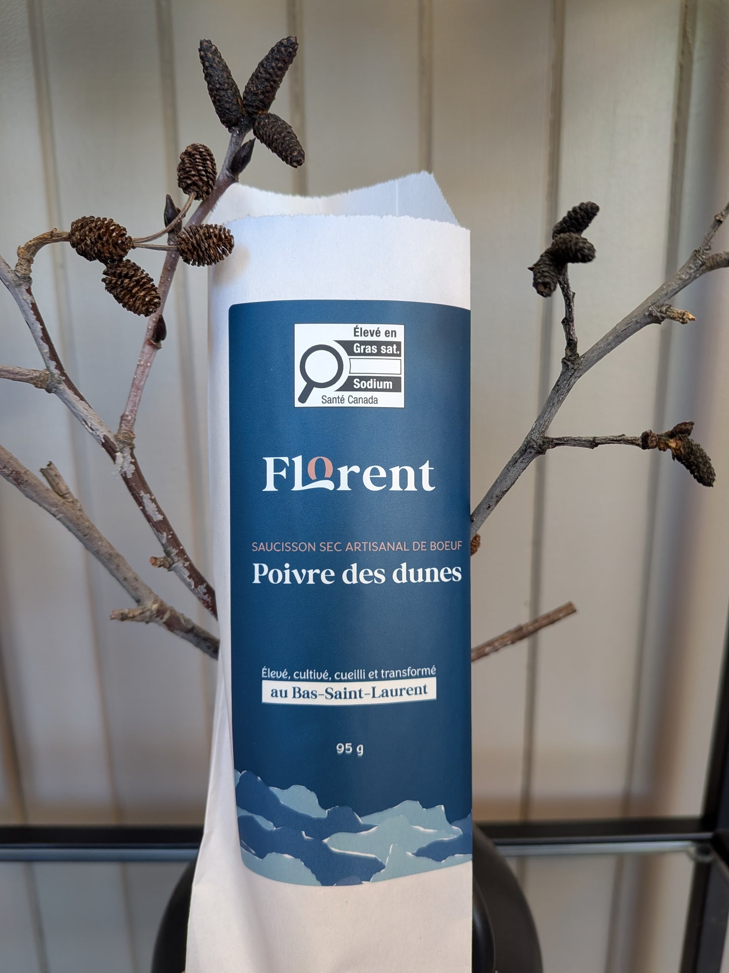 Saucisson de boeuf au poivre des dunes